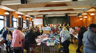 Großer Andrang auf dem Kinderflohmarkt